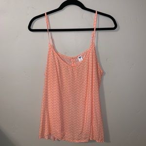 Open back tank top